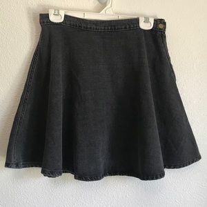 ✨American Apparel Black Denim Skater Skirt✨